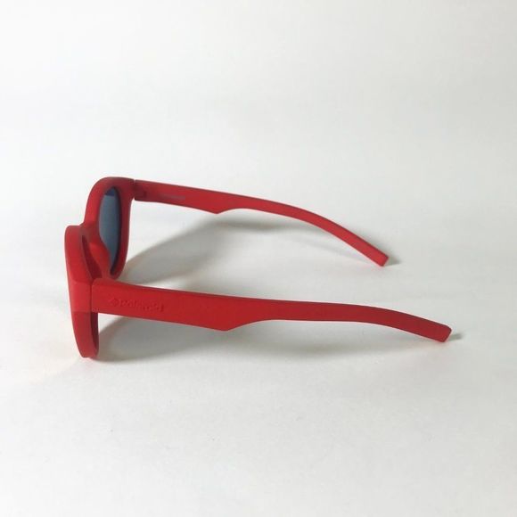Polaroid Red Rubberized Finish Kids Sunglasses - Picture 5 of 8